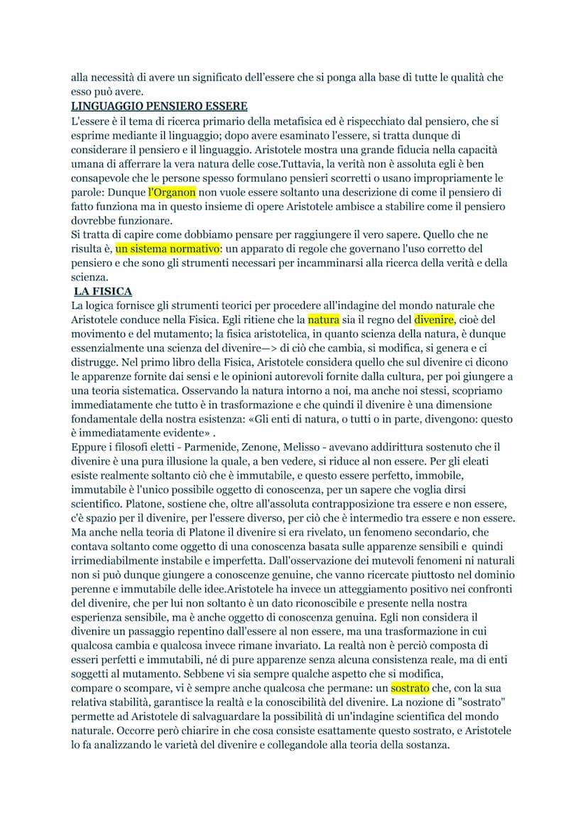 ARISTOTELE, RISCOPERTA DEL MONDO CONCRETO.
INTERROGATIVI FILOSOFICI
1. VALORE DELL'ESPERIENZA.
Aristotele, distintamente da PLATONE che dice