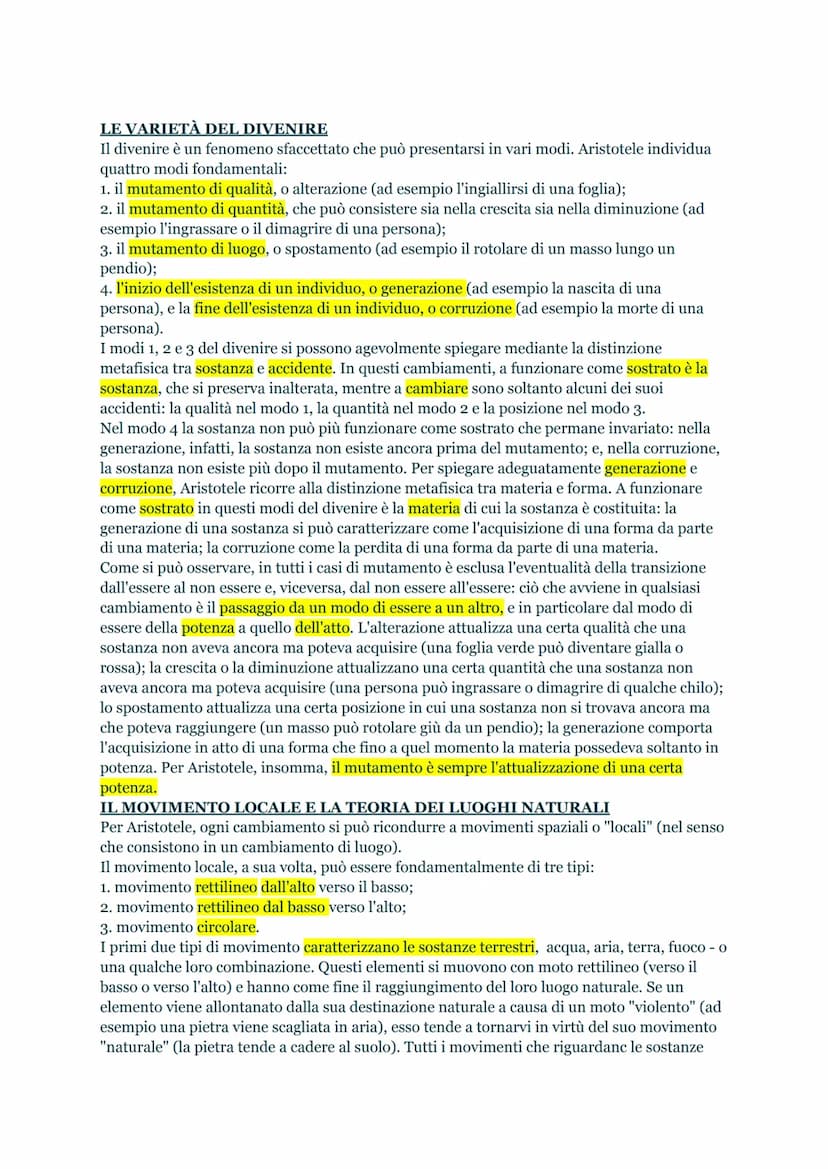 ARISTOTELE, RISCOPERTA DEL MONDO CONCRETO.
INTERROGATIVI FILOSOFICI
1. VALORE DELL'ESPERIENZA.
Aristotele, distintamente da PLATONE che dice