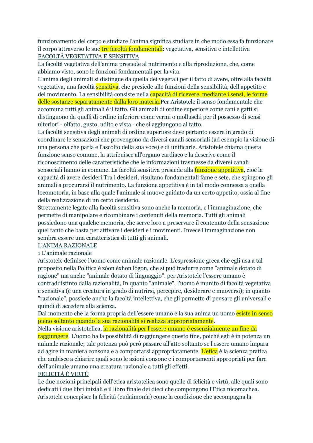 ARISTOTELE, RISCOPERTA DEL MONDO CONCRETO.
INTERROGATIVI FILOSOFICI
1. VALORE DELL'ESPERIENZA.
Aristotele, distintamente da PLATONE che dice
