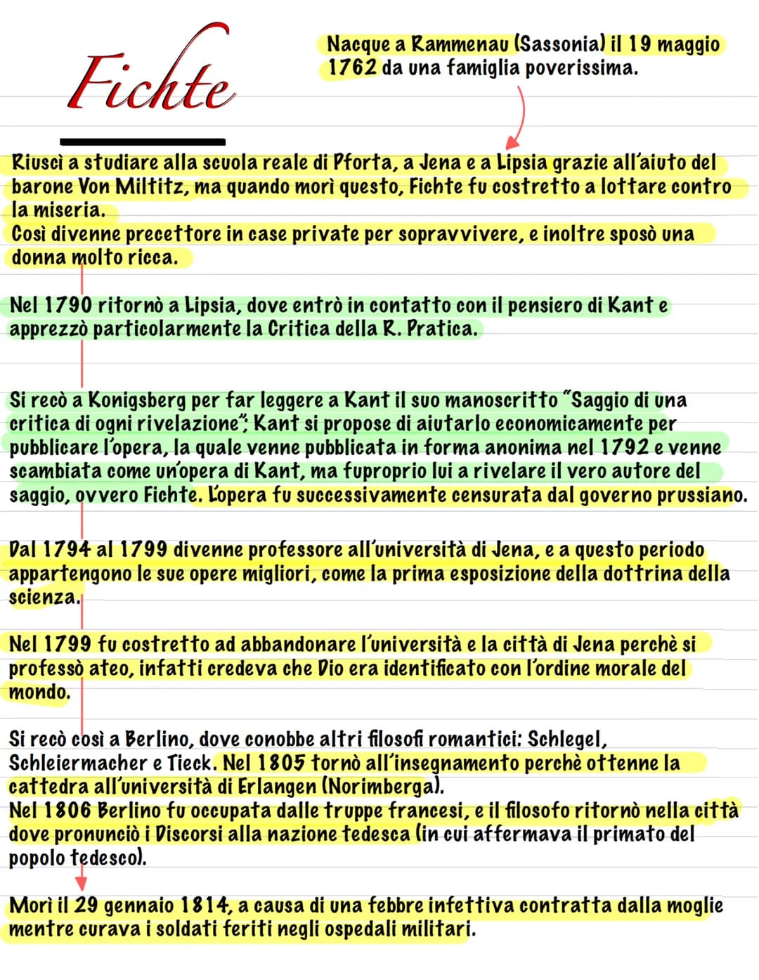 L'idealismo
Dopo Kant, si assiste alla nascita di una nuova corrente di pensiero: l'IDEALISMO,
che ha come substrato culturale l'età del Rom