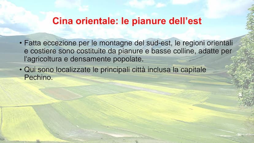 LA CINA CONOSCIAMO MEGLIO LA CINA
Dimensioni: 9.650.000 kmq (terzo paese più grande le mondo)
Popolazione: 1,357 miliardi di abitanti (primo