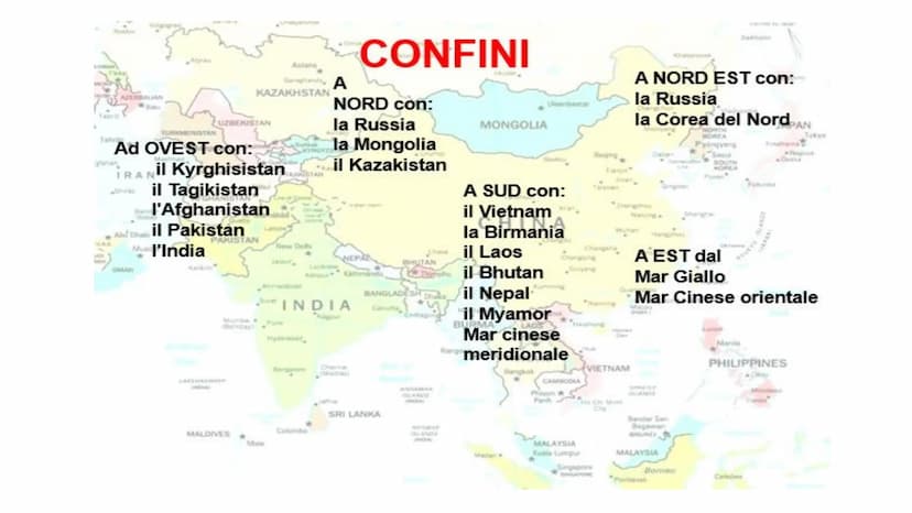 LA CINA CONOSCIAMO MEGLIO LA CINA
Dimensioni: 9.650.000 kmq (terzo paese più grande le mondo)
Popolazione: 1,357 miliardi di abitanti (primo