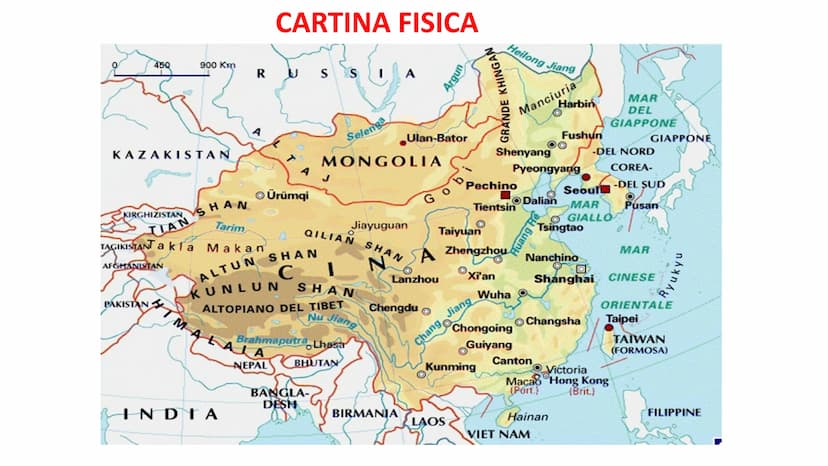 LA CINA CONOSCIAMO MEGLIO LA CINA
Dimensioni: 9.650.000 kmq (terzo paese più grande le mondo)
Popolazione: 1,357 miliardi di abitanti (primo