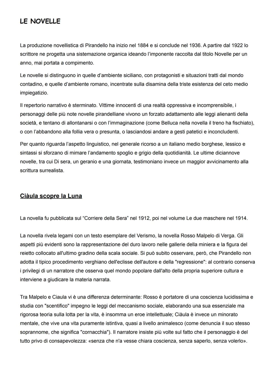 LUIGI PIRANDELLO
Pirandello è tra le voci più rappresentative del primo Novecento, di cui interpreta la crisi delle certezze
positivistiche.