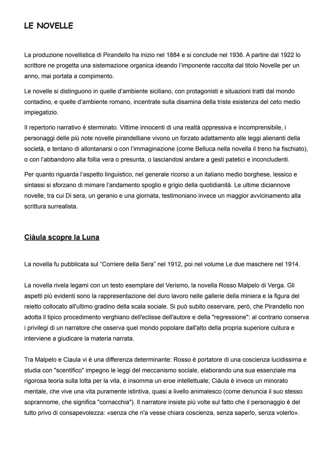 LUIGI PIRANDELLO
Pirandello è tra le voci più rappresentative del primo Novecento, di cui interpreta la crisi delle certezze
positivistiche.