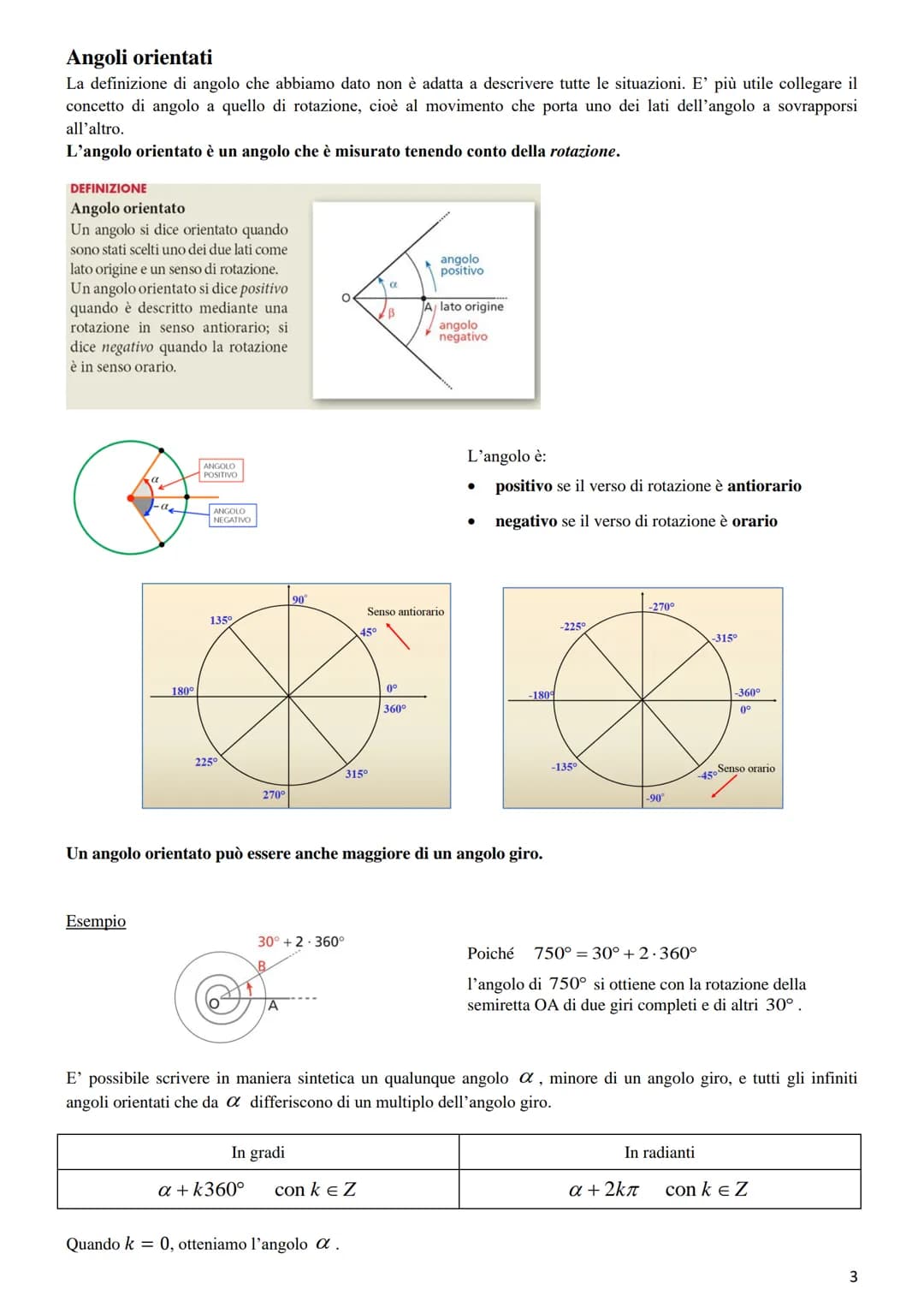 GONIOMETRIA
La Goniometria è quella parte della Matematica che si occupa della misura degli angoli e delle relative funzioni.
La Trigonometr