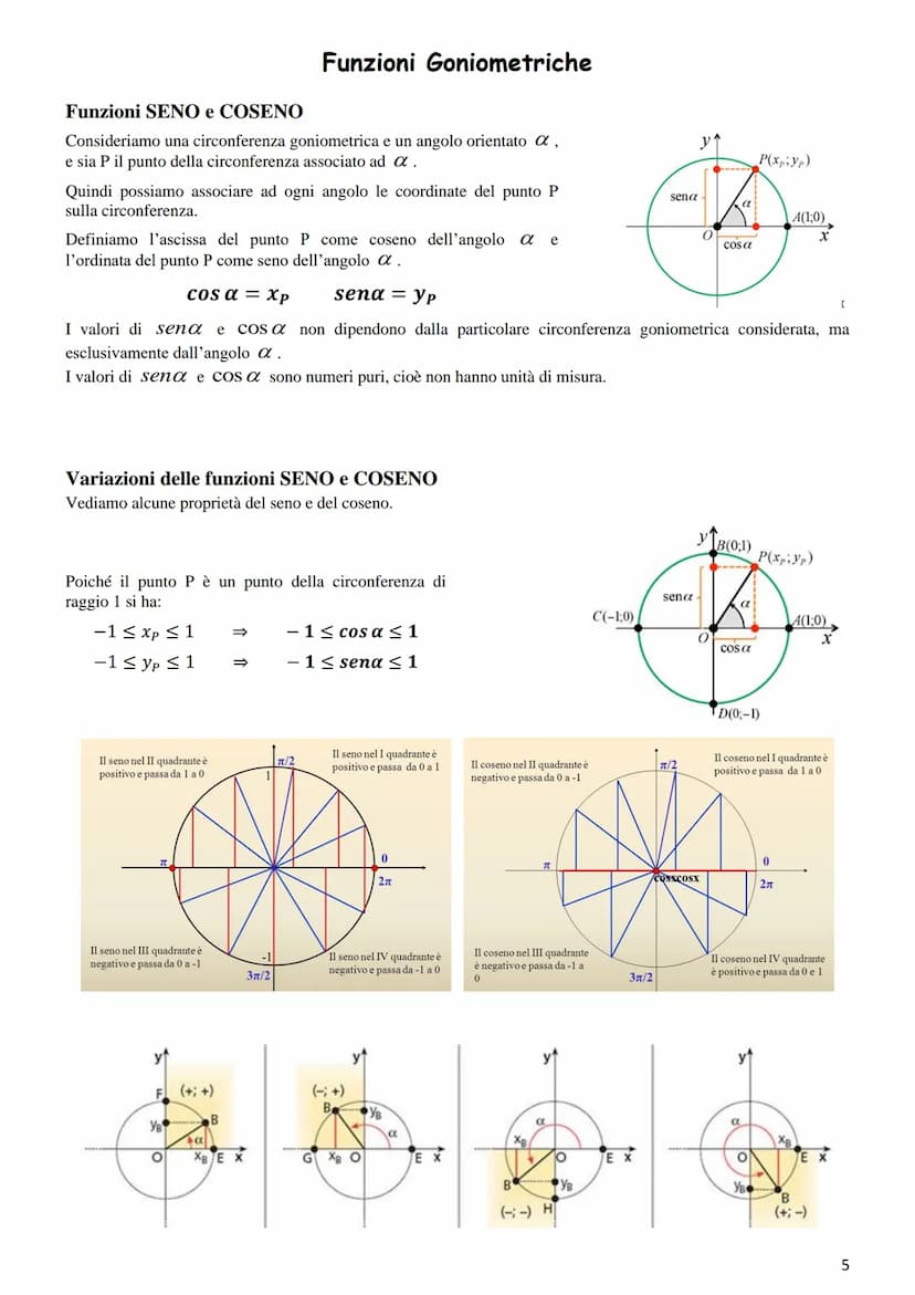 GONIOMETRIA
La Goniometria è quella parte della Matematica che si occupa della misura degli angoli e delle relative funzioni.
La Trigonometr