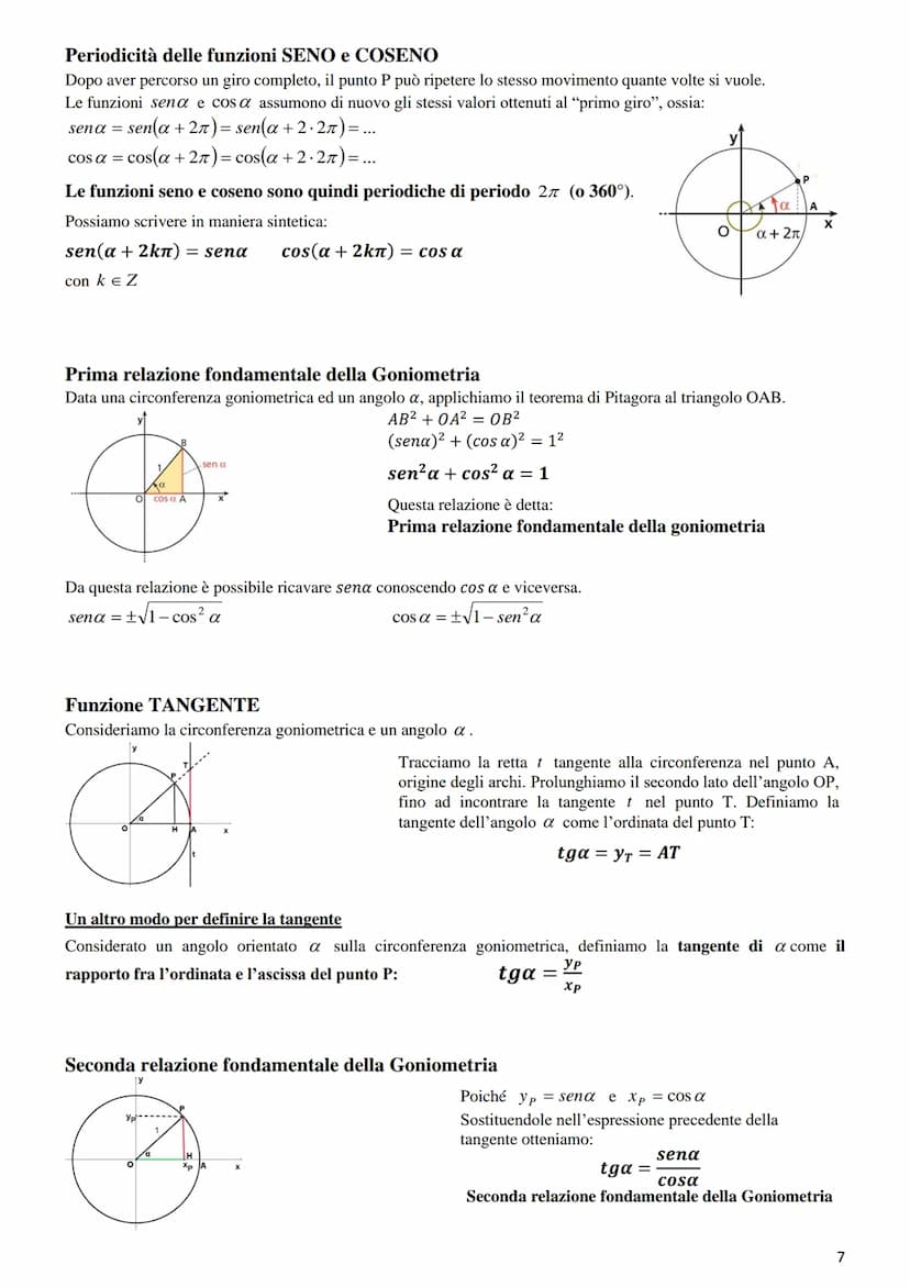GONIOMETRIA
La Goniometria è quella parte della Matematica che si occupa della misura degli angoli e delle relative funzioni.
La Trigonometr