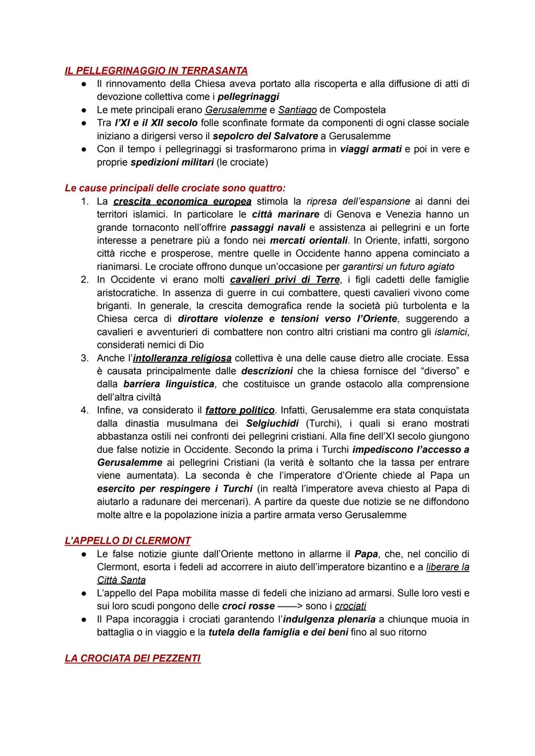 # IL PELLEGRINAGGIO IN TERRASANTA

- Il rinnovamento della Chiesa aveva portato alla riscoperta e alla diffusione di atti di
devozione colle