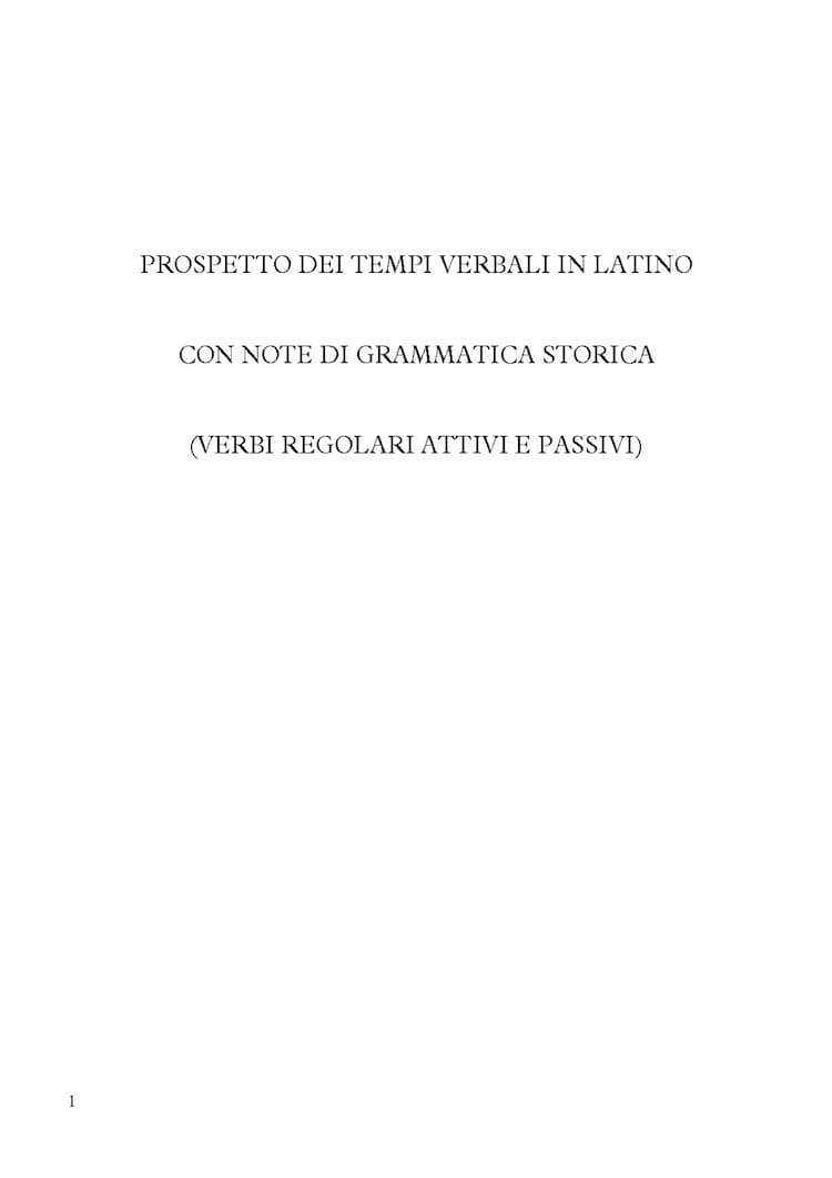 Know Tempi verbali in latino thumbnail
