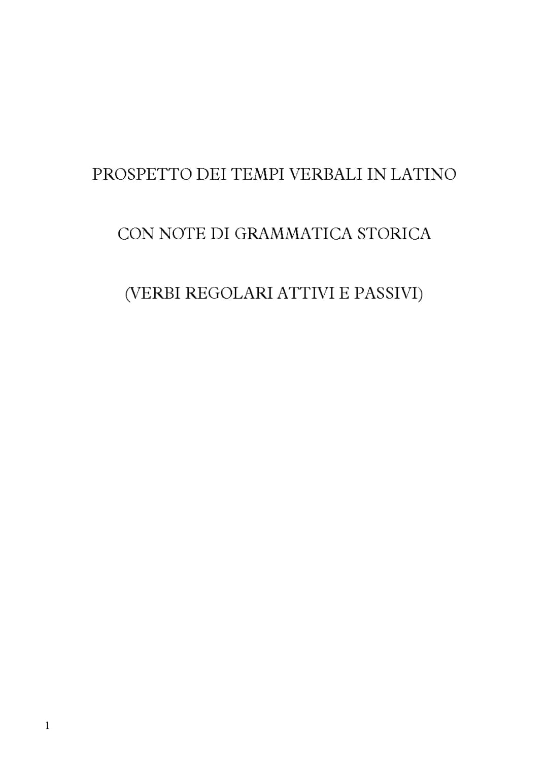 Tempi Verbali e Coniugazioni dei Verbi Latini: Tabella e PDF Utili