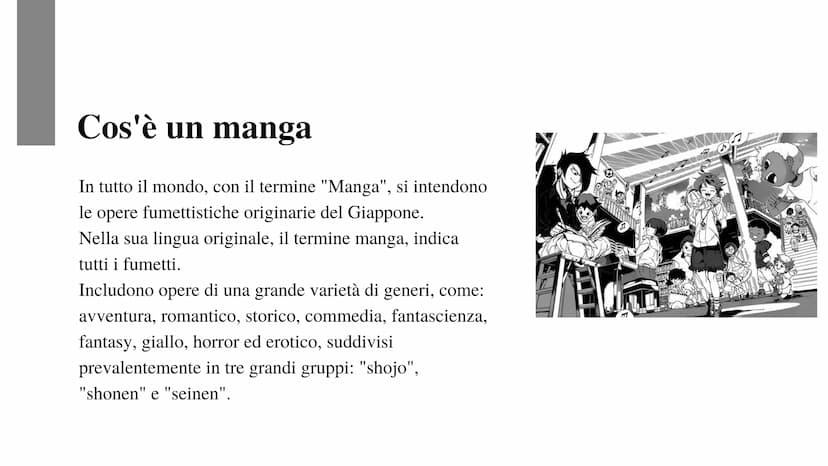 漫画
I Fumetti
Nella Cultura
Giapponese
日本の文化で Motivazione argomento
Ho scelto questo argomento perché, mentre ero costretto a
rimanere in cas