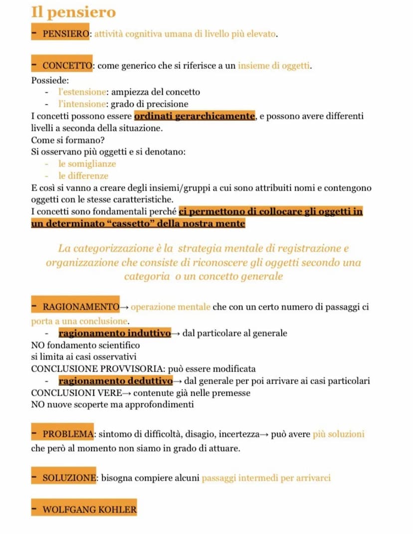 La memoria
ATTENZIONE-processo cognitivo secondo il quale siamo in grado di
selezionare alcuni stimoli provenienti dall'esterno, ignorandone