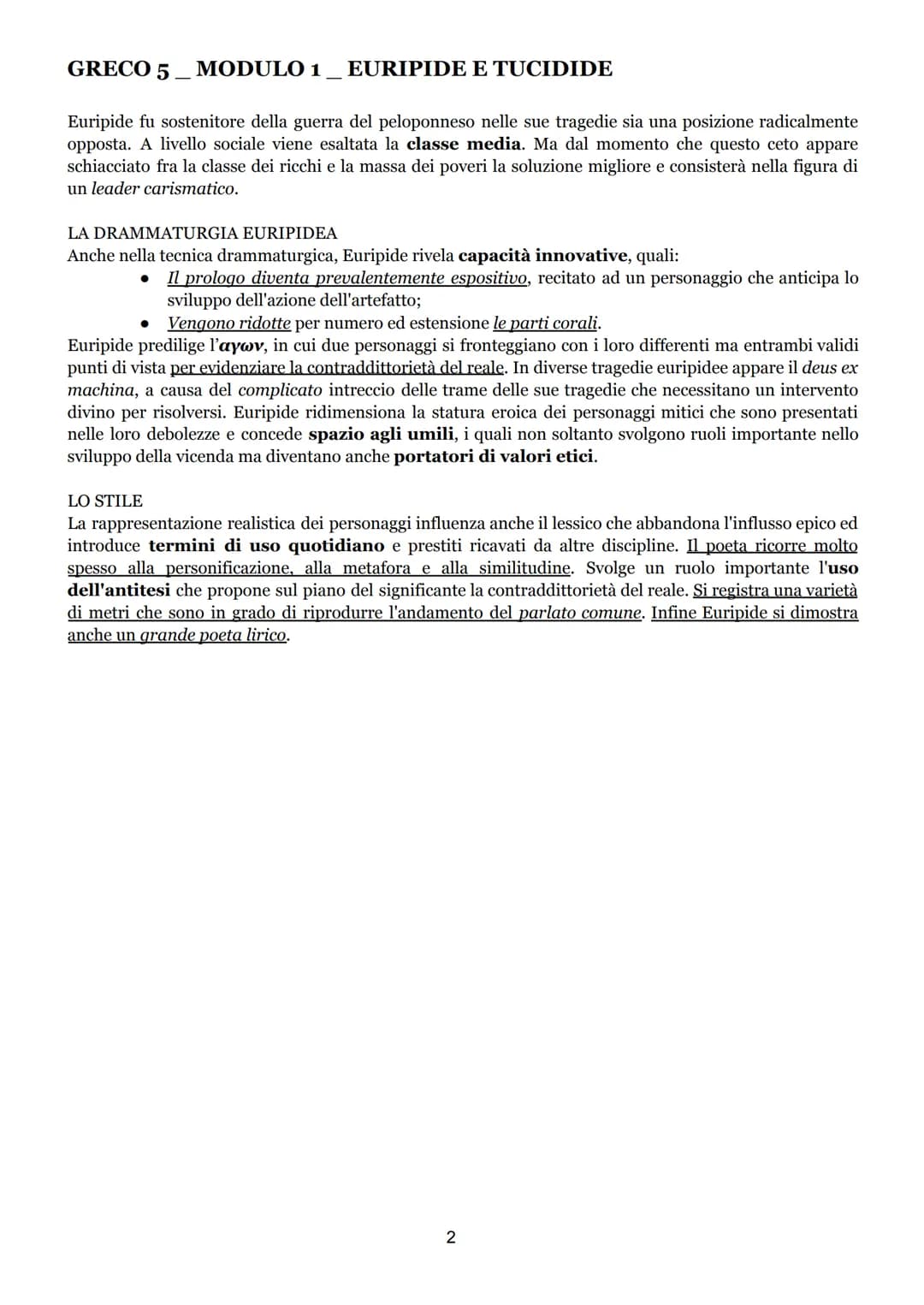 GRECO 5
MODULO 1 EURIPIDE E TUCIDIDE
Euripide
VITA E BIOGRAFIA
Sono pochi dati biografici sicuri su euripide. Egli nacque a Salamina nell'an