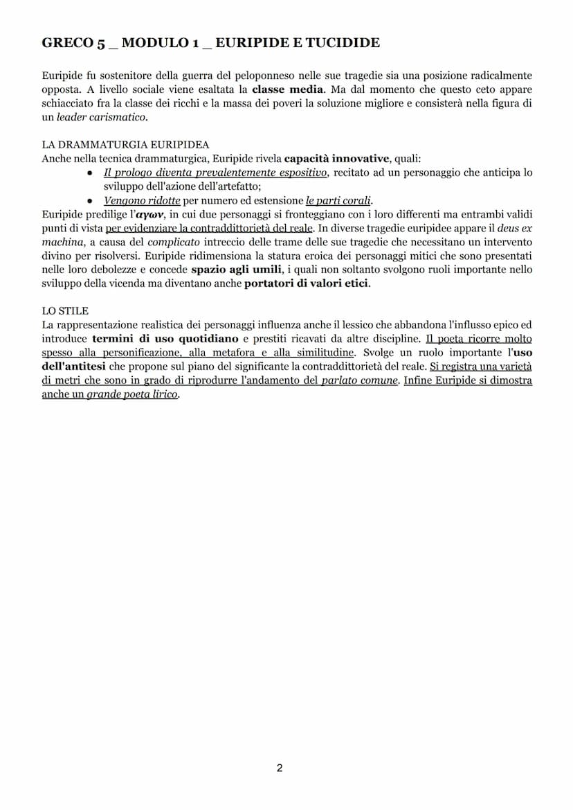 GRECO 5
MODULO 1 EURIPIDE E TUCIDIDE
Euripide
VITA E BIOGRAFIA
Sono pochi dati biografici sicuri su euripide. Egli nacque a Salamina nell'an