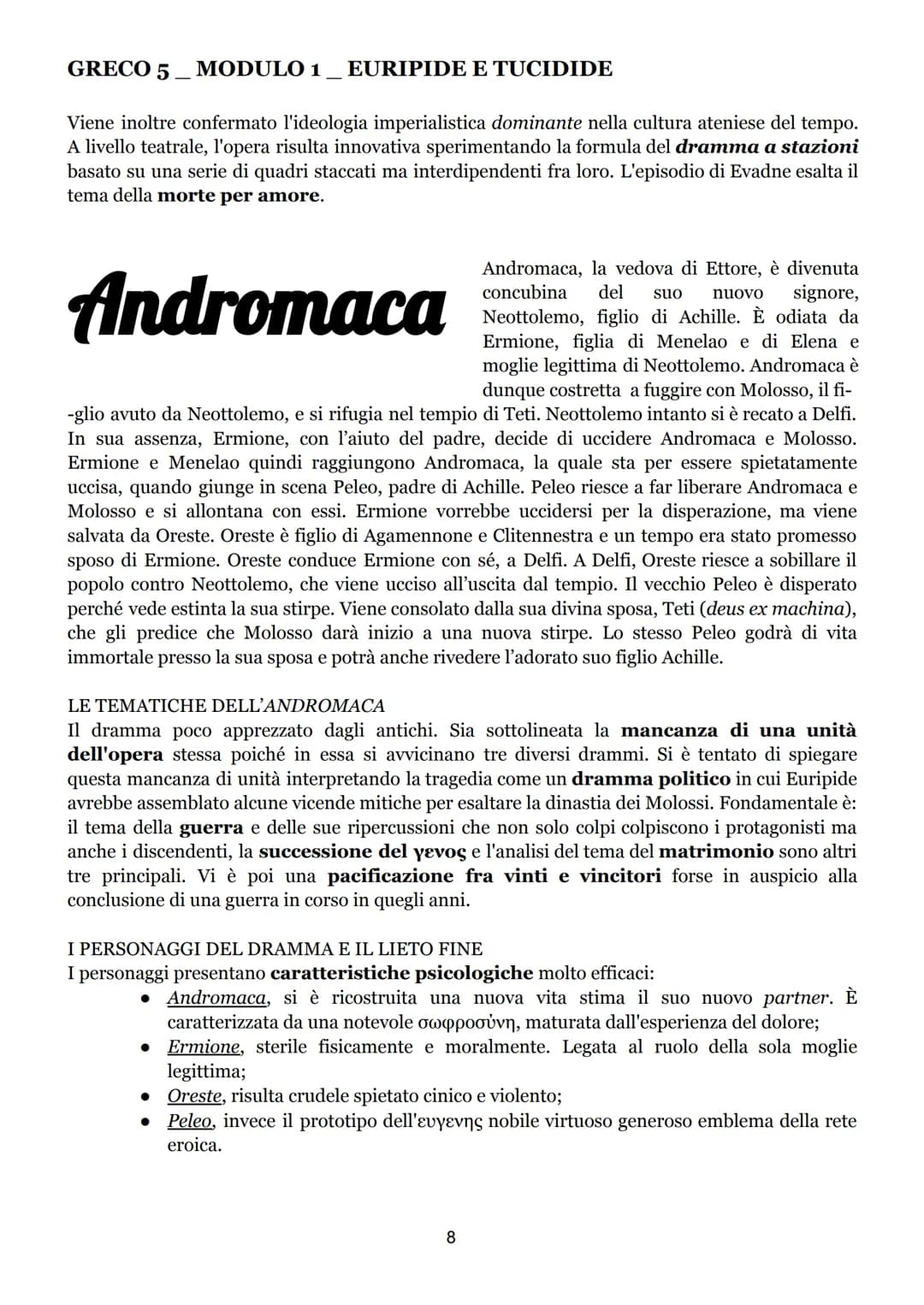 GRECO 5
MODULO 1 EURIPIDE E TUCIDIDE
Euripide
VITA E BIOGRAFIA
Sono pochi dati biografici sicuri su euripide. Egli nacque a Salamina nell'an