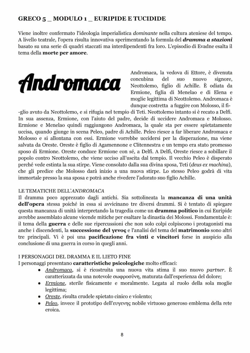 GRECO 5
MODULO 1 EURIPIDE E TUCIDIDE
Euripide
VITA E BIOGRAFIA
Sono pochi dati biografici sicuri su euripide. Egli nacque a Salamina nell'an
