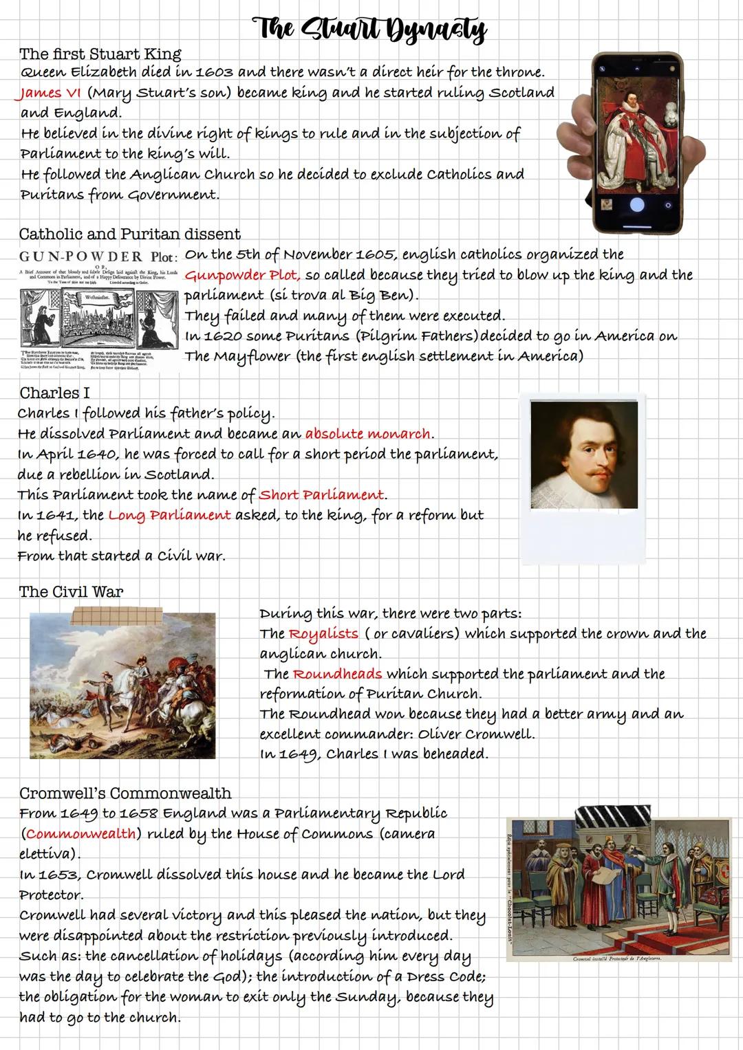 The Stuart Dynacty
The first Stuart King
Queen Elizabeth died in 1603 and there wasn't a direct heir for the throne.
James VI (Mary Stuart's