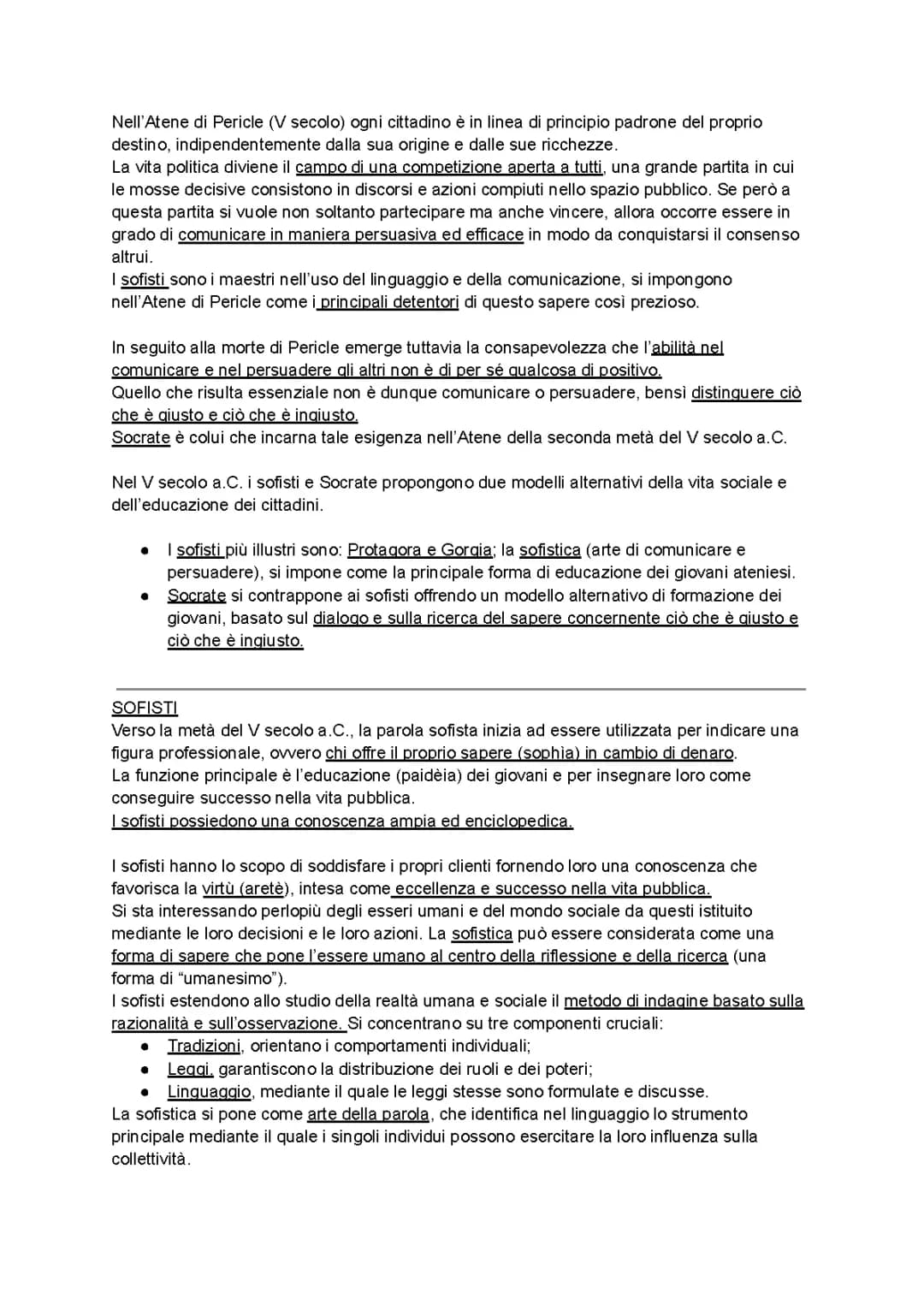 Sofisti e Socrate