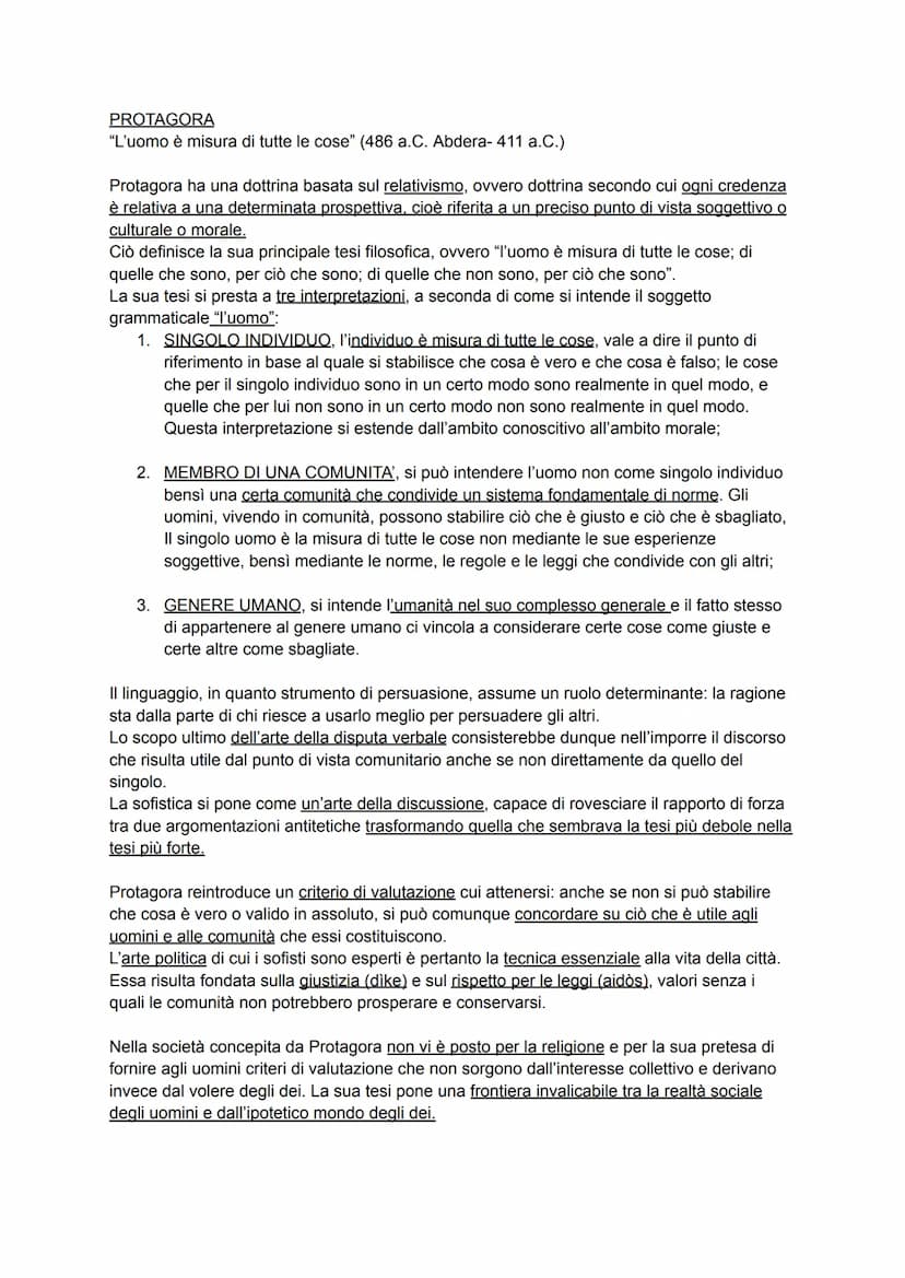 Nell'Atene di Pericle (V secolo) ogni cittadino è in linea di principio padrone del proprio
destino, indipendentemente dalla sua origine e d