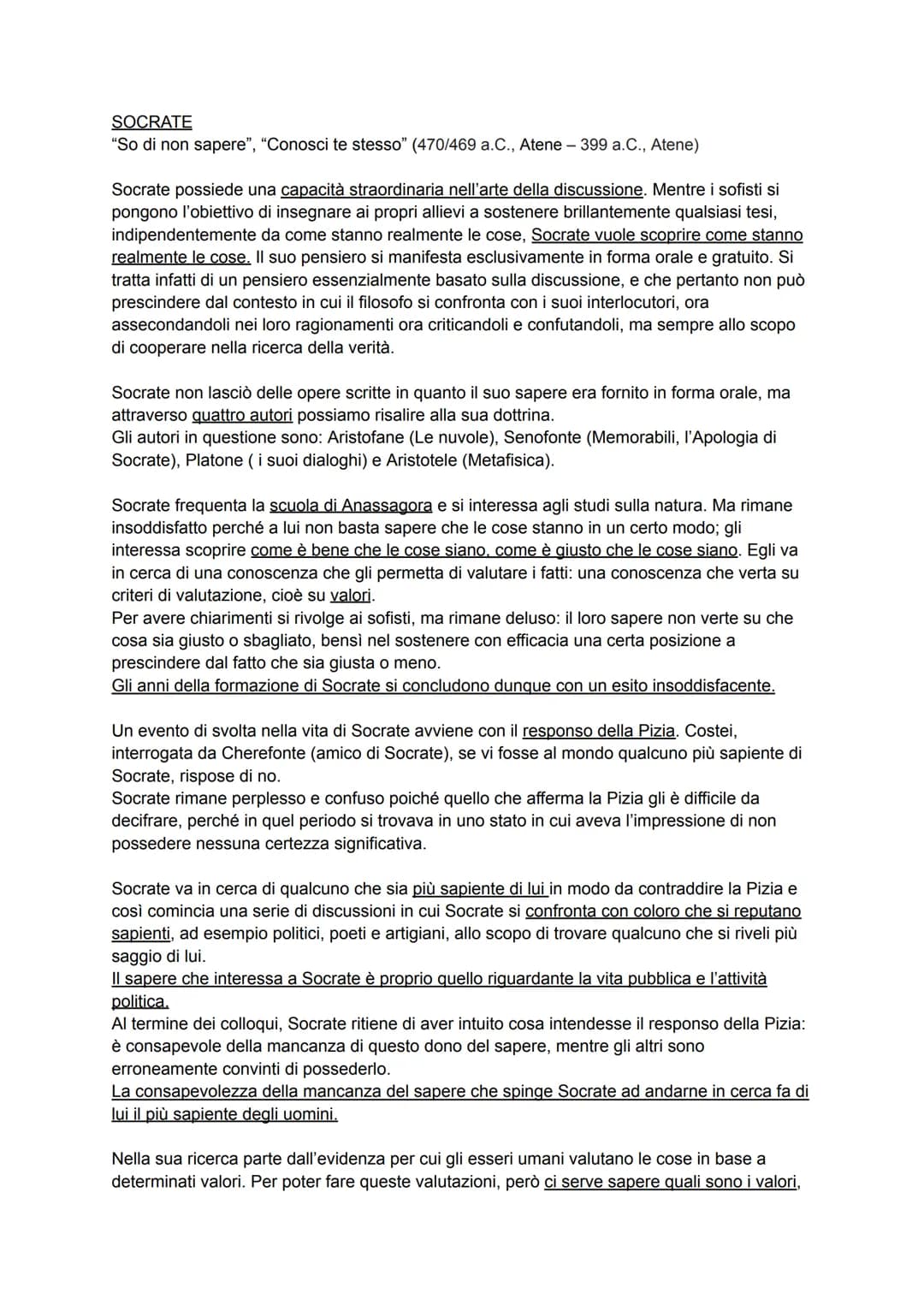 Nell'Atene di Pericle (V secolo) ogni cittadino è in linea di principio padrone del proprio
destino, indipendentemente dalla sua origine e d