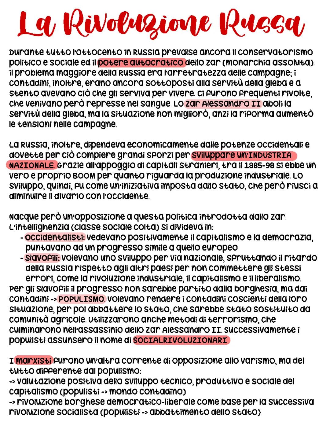 La Rivoluzione Russa Spiegata Facile: Riassunto di Lenin e Stalin