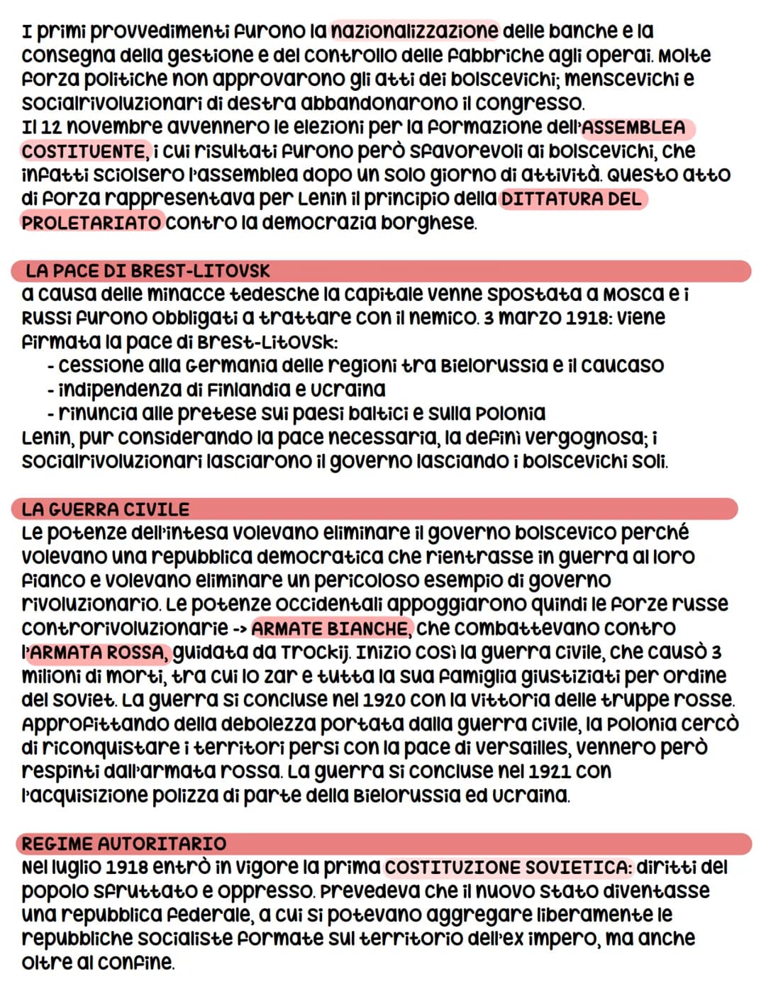 La Rivoluzione Russa
Durante tutto l'Ottocento in Russia prevalse ancora il conservatorismo
politico e sociale ed il potere autocratico dell