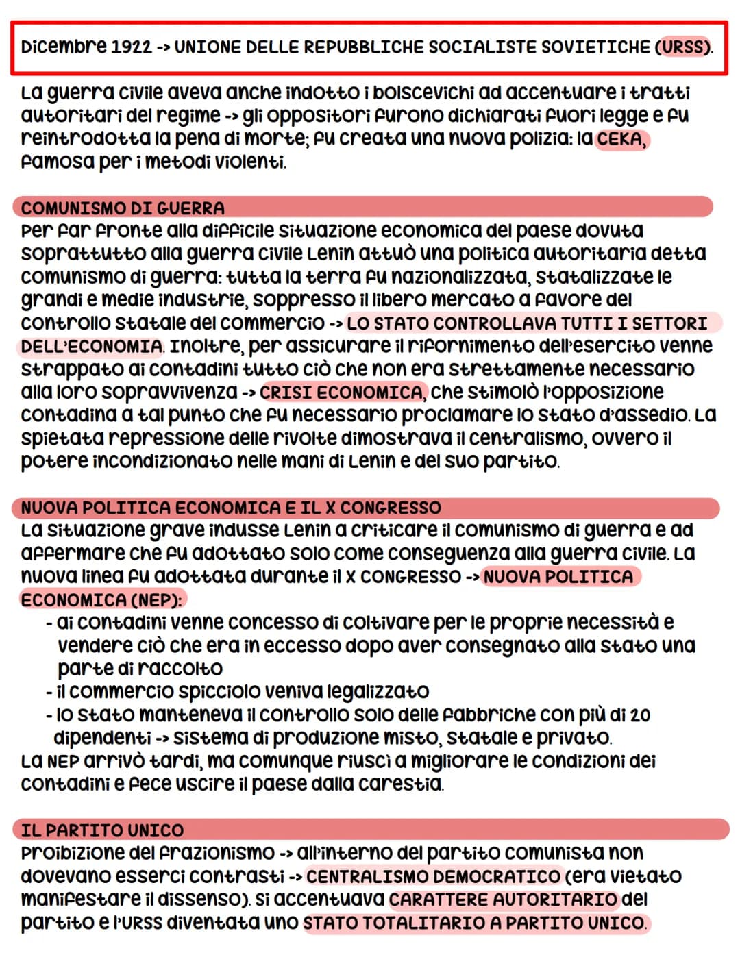 La Rivoluzione Russa
Durante tutto l'Ottocento in Russia prevalse ancora il conservatorismo
politico e sociale ed il potere autocratico dell