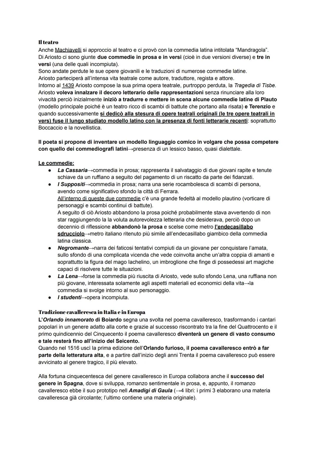 Introduzione
Ariosto, insieme a Machiavelli, è uno dei principali scrittori rappresentativi del Rinascimento
italiano: un'incarnazione più g