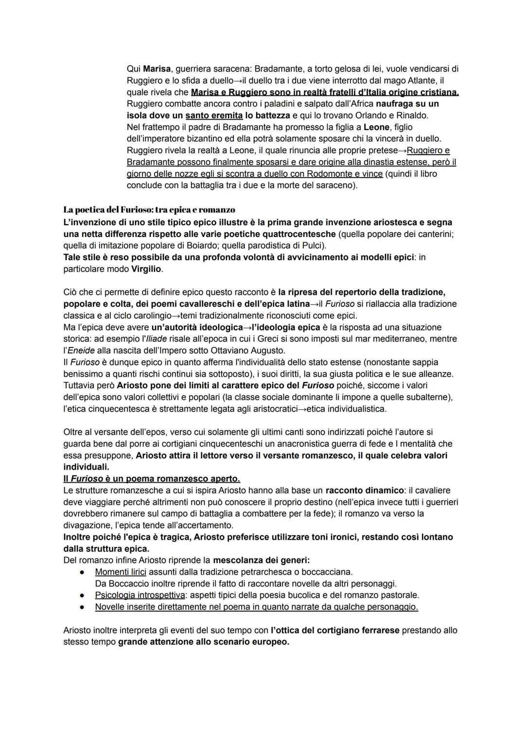 Introduzione
Ariosto, insieme a Machiavelli, è uno dei principali scrittori rappresentativi del Rinascimento
italiano: un'incarnazione più g