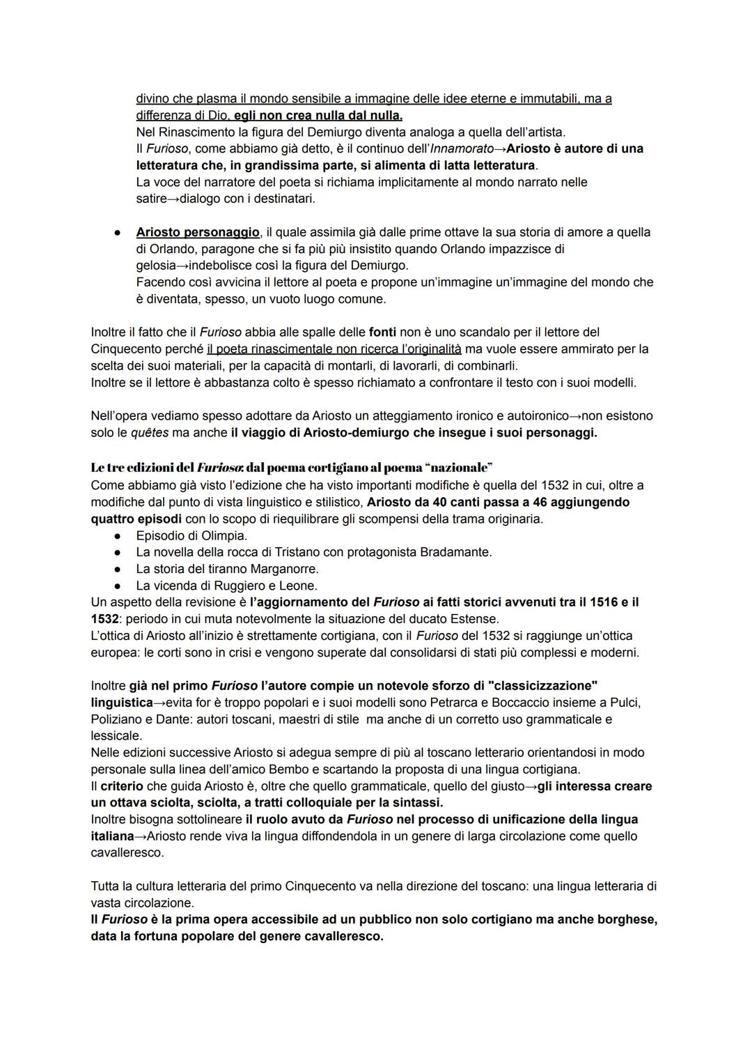 Introduzione
Ariosto, insieme a Machiavelli, è uno dei principali scrittori rappresentativi del Rinascimento
italiano: un'incarnazione più g