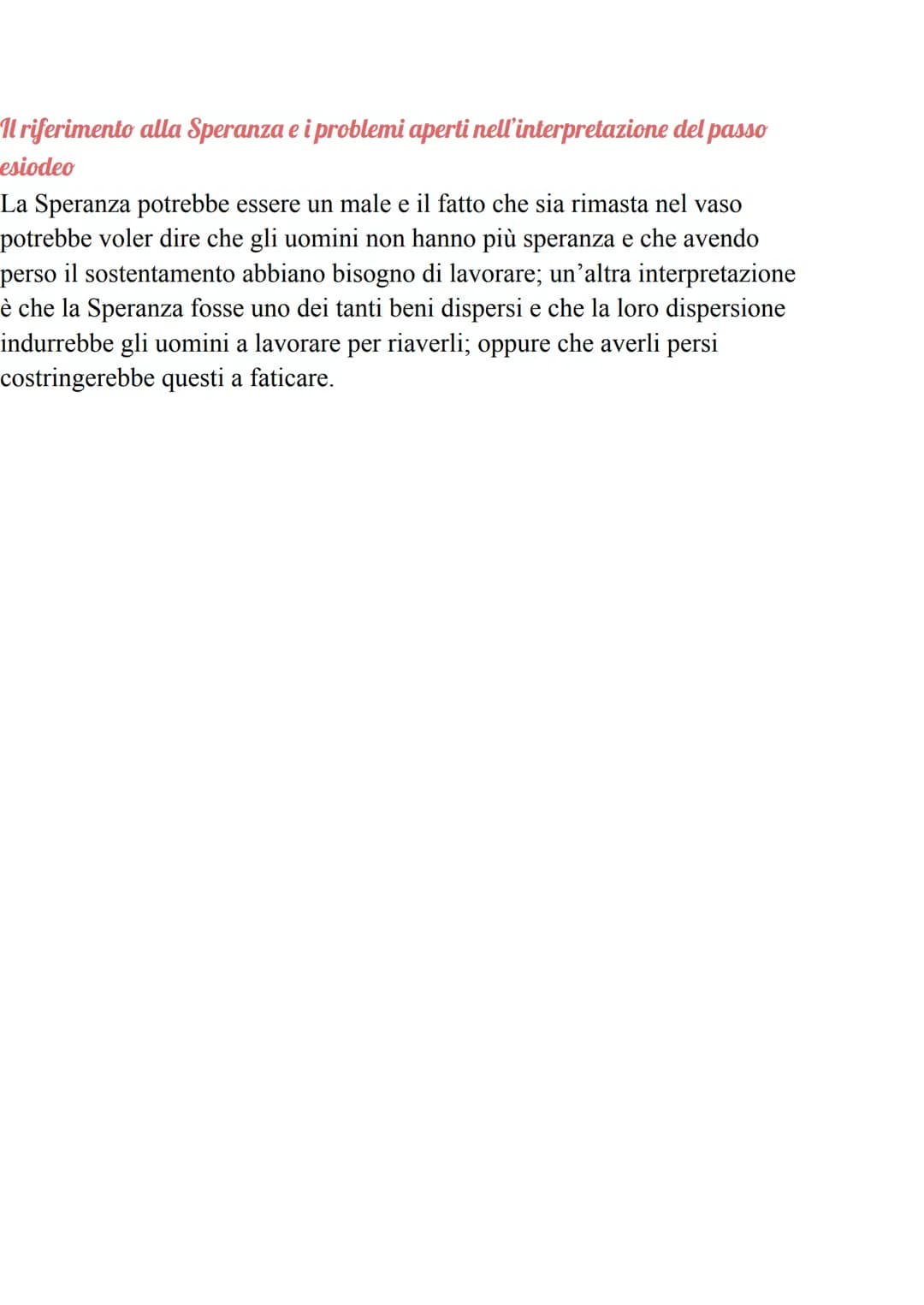
<p>Il mito di Pandora inizia spiegando il motivo per cui Zeus ha nascosto agli uomini i mezzi per vivere, cioè a causa di Prometeo, che lo 