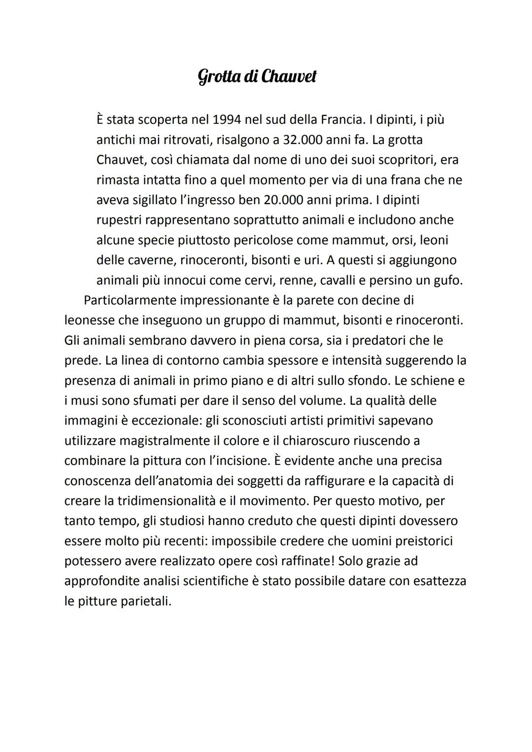La preistoria
La Preistoria, termine che significa "prima della storia", va dalla
comparsa dell'uomo sulla terra, 4,5 milioni di anni fa, al