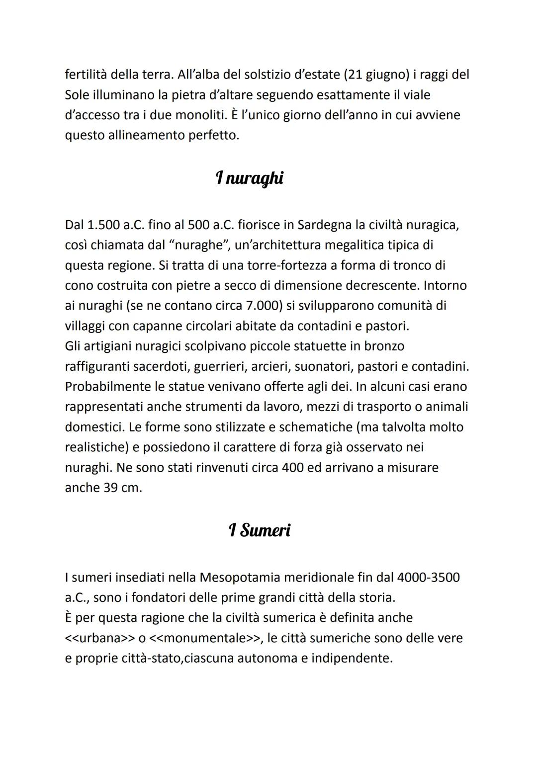 La preistoria
La Preistoria, termine che significa "prima della storia", va dalla
comparsa dell'uomo sulla terra, 4,5 milioni di anni fa, al