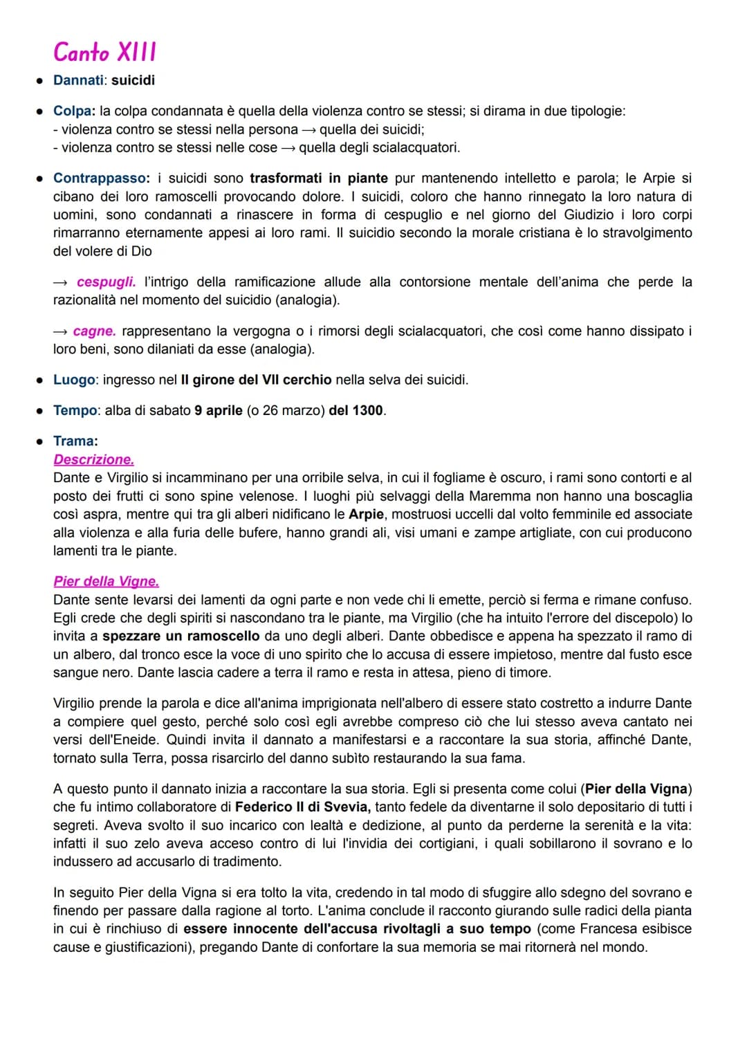 INFERNO
Canto X
Dannati: eretici
. Colpa: nel canto è punita l'eresia, che viene intesa come una dottrina contraria a quella che è la verità