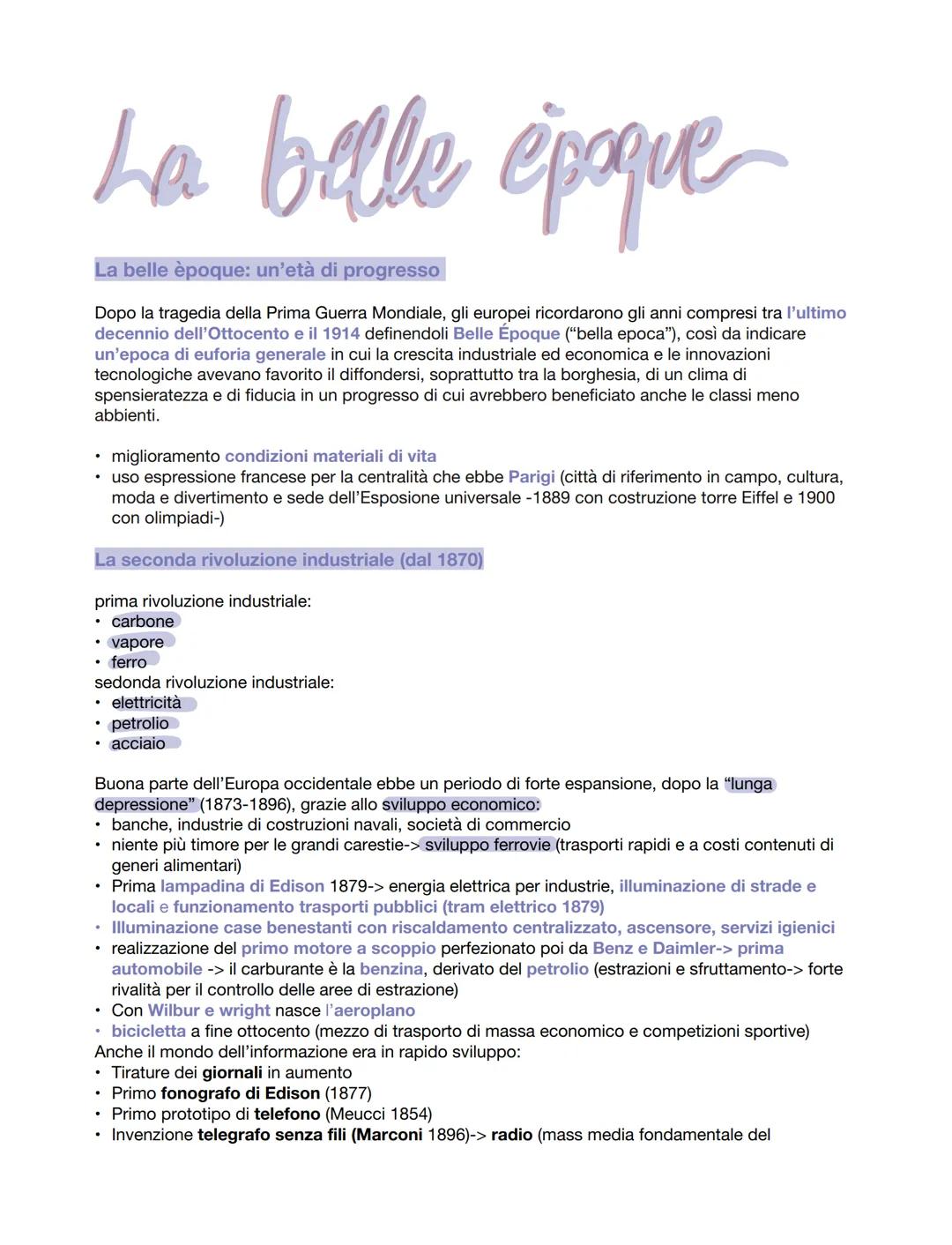 Imperialismo
Età dell'imperialismo
L'età che va dagli ultimi anni 30 dell'800 fino allo scoppio della Prima Guerra Mondiale.
È un'età caratt
