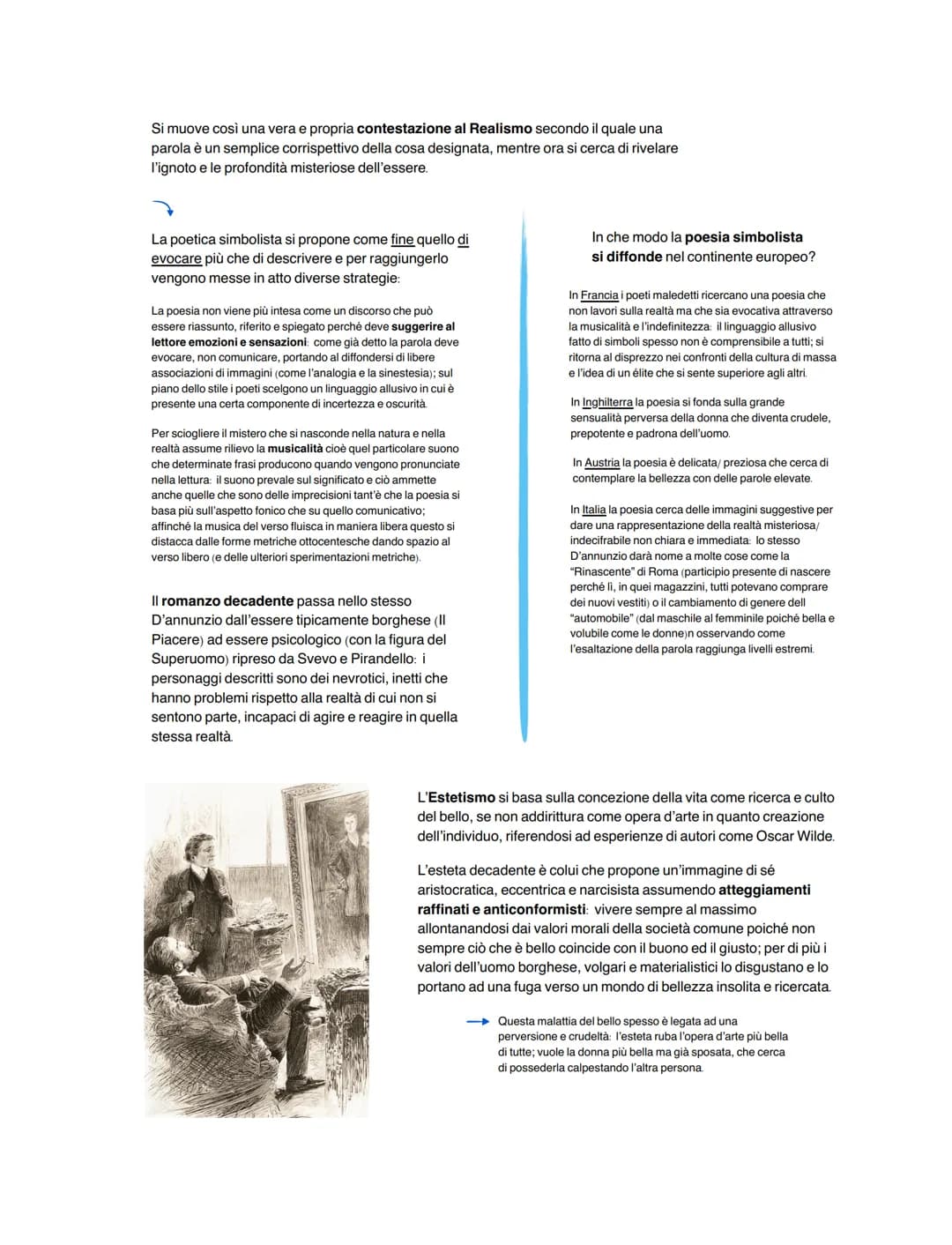 Decadentismo
1.243
l'origine del movimento
Il termine Decadentismo viene coniato, con un implicito
giudizio negativo, inizialmente per catal