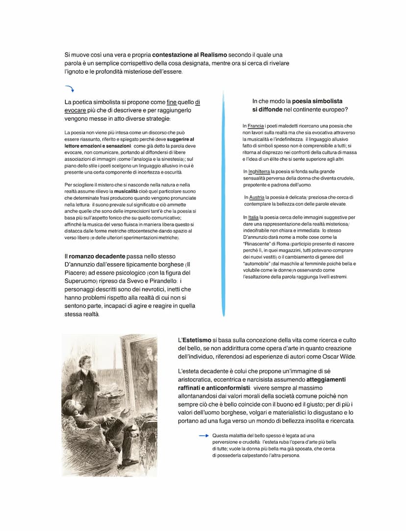 Decadentismo
1.243
l'origine del movimento
Il termine Decadentismo viene coniato, con un implicito
giudizio negativo, inizialmente per catal