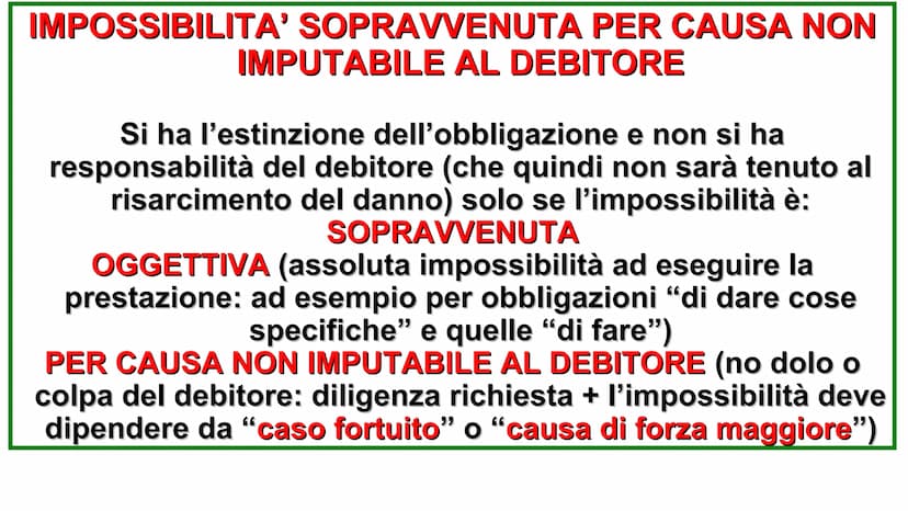 ADEMPIMENTO E
INADEMPIMENTO DELLE
OBBLIGAZIONI
1 L'ADEMPIMENTO E'
L'ESECUZIONE ESATTA
DELLA PRESTAZIONE DA
PARTE DEL DEBITORE.
2 CRITERI PER