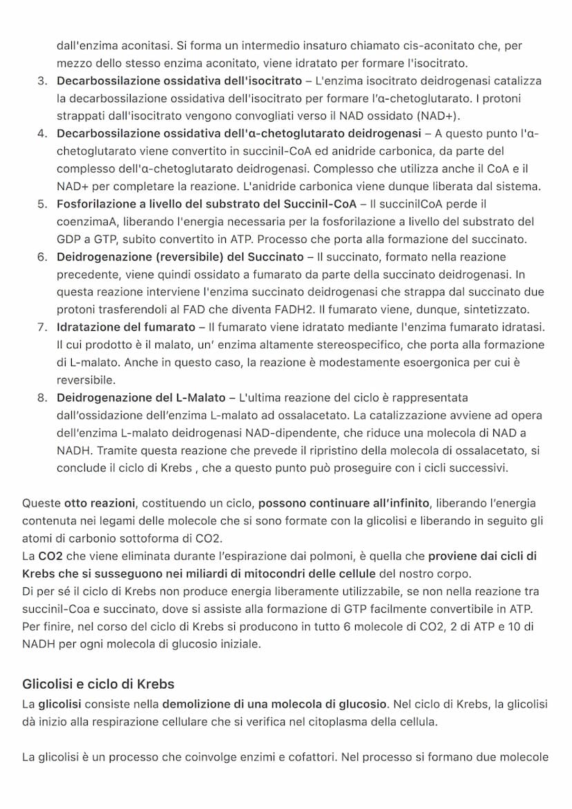 Ricerca: Ciclo di Krebs
Cos'è il ciclo di Krebs
La scoperta del ciclo di Krebs è da attribuirsi al biochimico britannico Hans Adolf Krebs, c