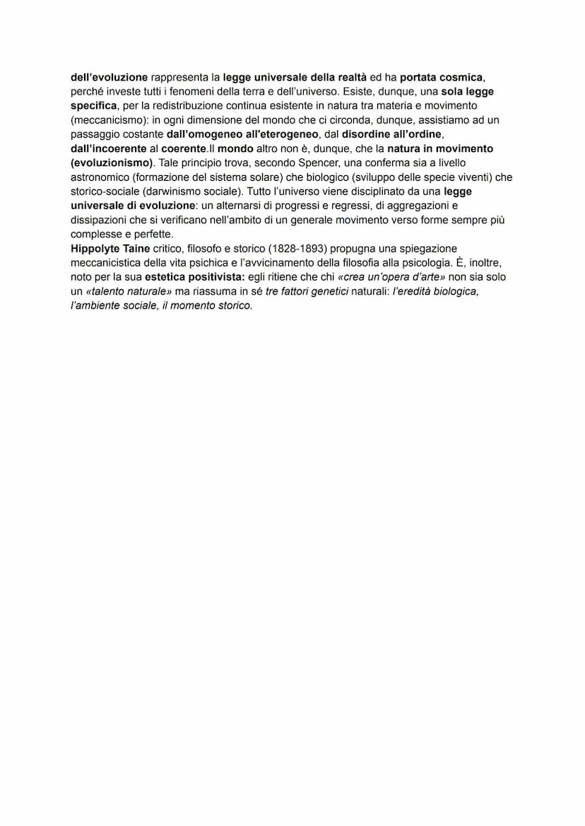Seconda metà dell'Ottocento
La seconda metà dell'Ottocento è l'età del Positivismo e del Realismo. É una corrente
filosofica figlia dell'Ill
