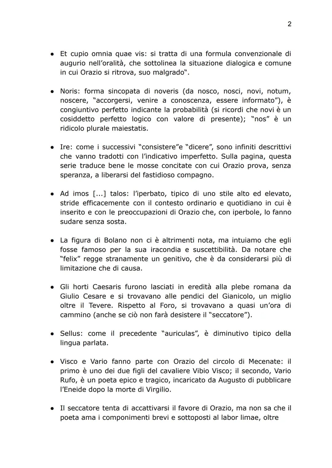 Per le strade di Roma (la satira del seccatore)
1
Traduzione
Mi trovavo a passeggiare per la via Sacra, come è mia abitudine,
pensando a non