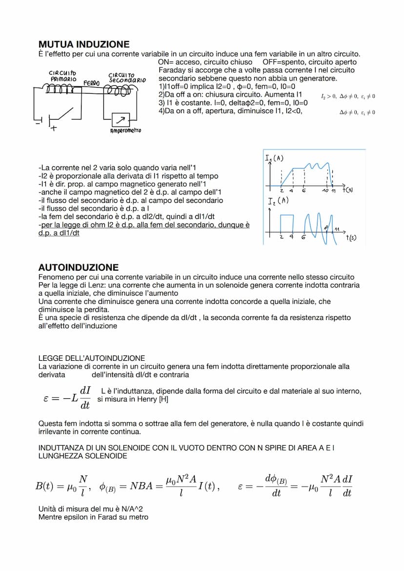 INDUZIONE ELETTROMAGNETICA
Fenomeno che lega elettricita' e magnetismo.
ESPERIMENTO DI FARADAY: se il magnete si avvicina al solenoide il ca