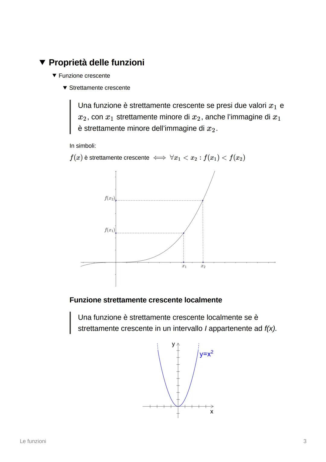 Le funzioni
▼ Cos'è una funzione?
Una funzione è una relazione che associa ad ogni elemento del
dominio (A), uno ed un solo elemento del cod