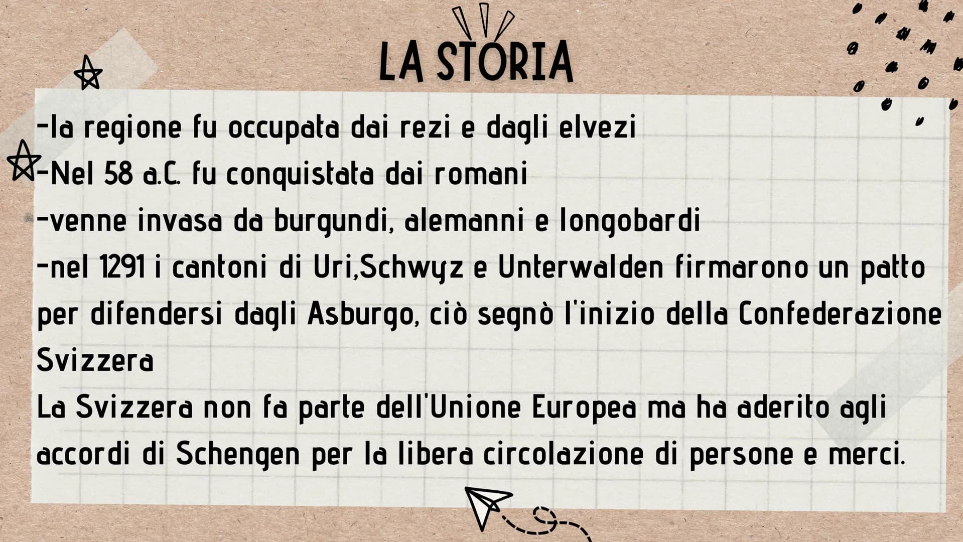 B
\/
LA SVIZZERA
معد
P
La Svizzera
Y ♡♡
IL
TERRITORIO
La Svizzera e un paese montuoso e senza sbocchi sul mare,
si trova al centro dell'Euro