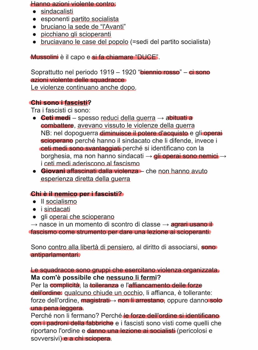 FASCISMO e BENITO
MUSSOLINI
Ricorda il film "Vincere".
Mussolini è romagnolo, maestro elementare, diventa militante del
Partito Socialista I