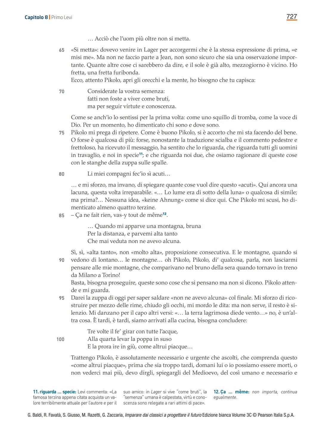 710
TRACKER
DAL SECONDO DOPOGUERRA A OGGI
CAPITOLO 8
Primo
Levi
Le testimonianze del Lager
A lungo Primo Levi fu considerato solo come un
no