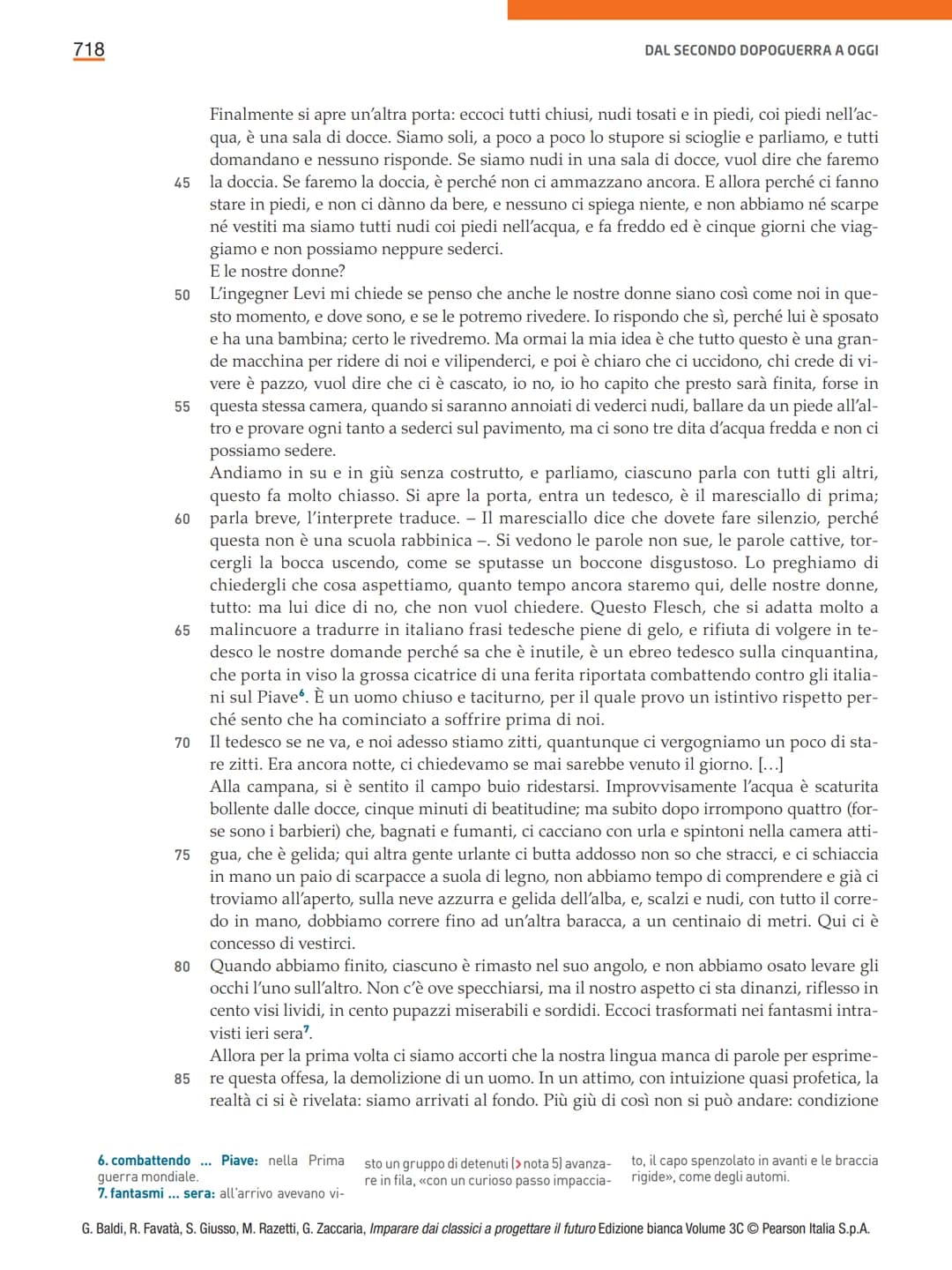 710
TRACKER
DAL SECONDO DOPOGUERRA A OGGI
CAPITOLO 8
Primo
Levi
Le testimonianze del Lager
A lungo Primo Levi fu considerato solo come un
no