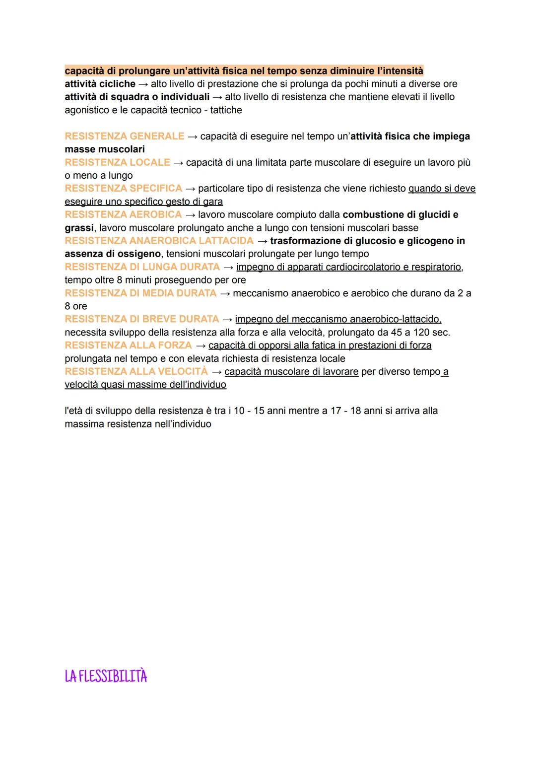 LE CAPACITÀ CONDIZIONALI
livello di capacità raggiunto dall'organismo di un soggetto
BUONA CONDIZIONE FISICA quando è possibile prolungare u