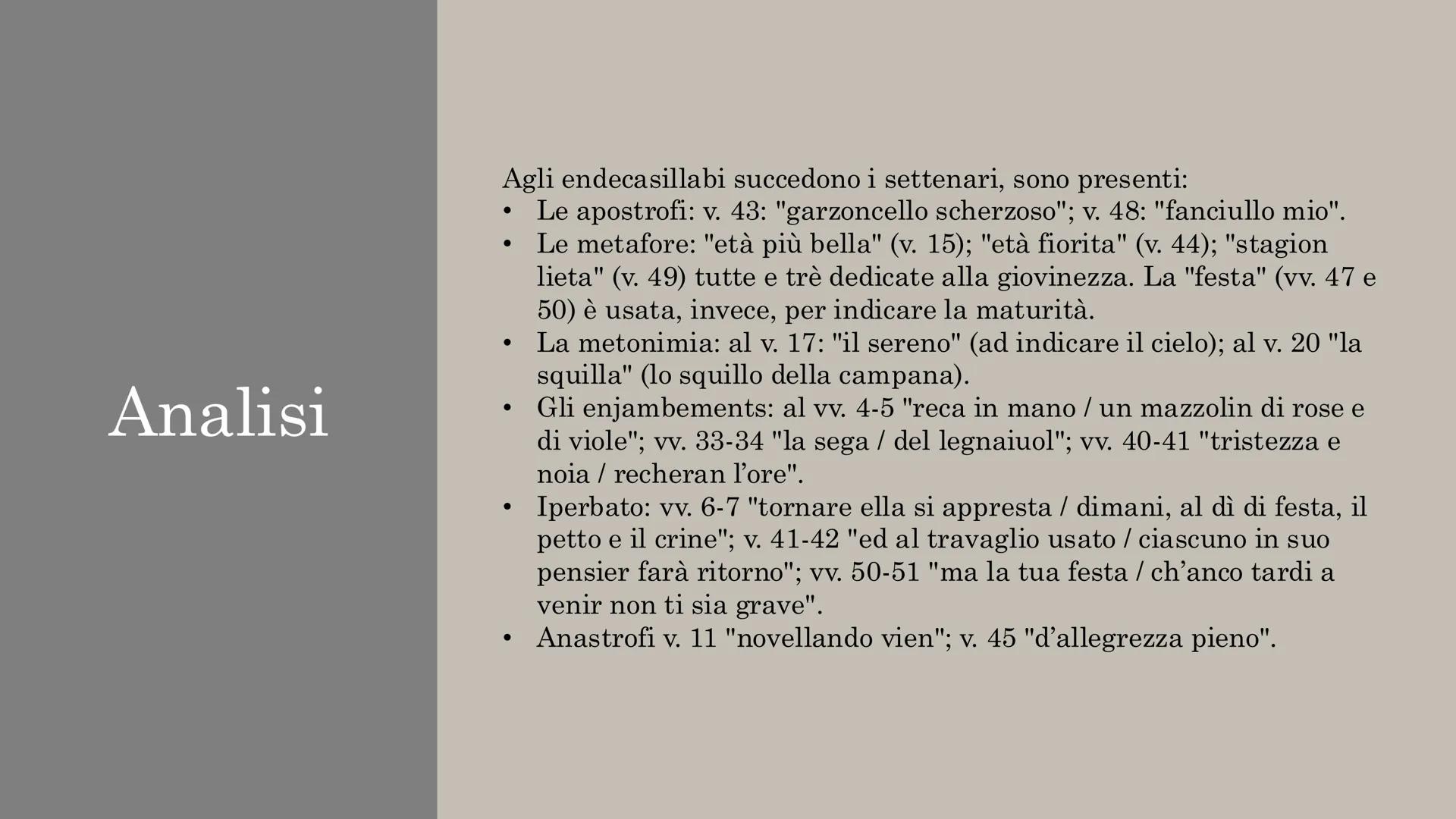 Il Sabato del
villaggio
poesia di Leopardi La donzelletta vien dalla campagna,
in sul calar del sole,
col suo fascio dell'erba, e reca in ma
